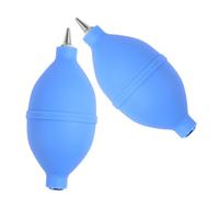 SHINEOFI Souffleur d'air en Silicone pour Nettoyage De Poussière 2 Pièces, Accessoire Polyvalent pour Appareils Photo Et Ordinateurs, Poire De Nettoyage Bleue, Usage Professionnel Et Domestique