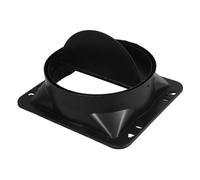 SHINEOFI Soupape Anti-refoulement pour Hotte Cuisine en Abs Noir, Installation Facile, Haute Efficacité, Adaptée aux Hottes Domestiques et Commerciales, 1 Set