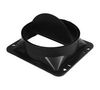 SHINEOFI Soupape Anti-retour Hotte Aspirante 150 Mm Noir Anti-refoulement Résistant Haute Température Cuisine Domestique et Professionnelle Installation Rapide