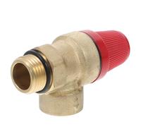 SHINEOFI Soupape de Décharge de Pression Unidirectionnelle pour Chaudière Murale Dn15 en Laiton, Vanne Filetée 1/2, Régulateur de Pression pour Chauffe-eau, Soupape de Sécurité Solide