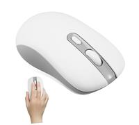 SHINEOFI Souris sans Fil Rechargeable Ergonomique pour Ordinateur Portable Réglable Portable et Souris Trois Modes Blanc