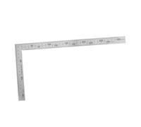 SHINEOFI Souverain de sertissage en acier inoxydable Small à angle droit de la menuiserie l Square de cadre Règle à mesurer outil de mesure du coin en acier inoxydable Silver