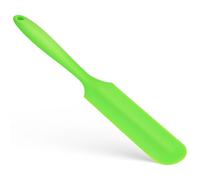 SHINEOFI Spatule à Bocal en Silicone Épais 24,5 X 3 Cm, Racloir Double Face Vert, Mini Spatule Fine Cuisine et Pâtisserie, Outil Pratique pour Racler Bocaux et Préparer au Levain