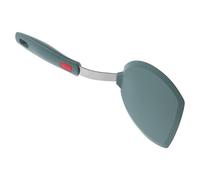 SHINEOFI Spatule en Silicone Haute Température Flexible et Fine Spatule Plate Robuste pour Cuisson de Crêpes et Pizzas Coloris Vert Foncé Ustensile Cuisine Polyvalent Manche