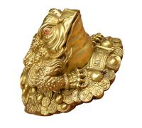 SHINEOFI Statue à Trois Pattes en Cuivre, Décoration de Bureau Dorée