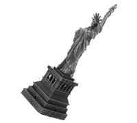 SHINEOFI Statue en Métal Liberté 18 Cm Gris Moyen, Décoration Intérieure Créative, Objet Décoratif Architectural, Accessoire Décor De Bureau Et Chambre, Modèle Artisanal Léger
