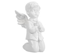 SHINEOFI Statuette Ange en Résine Petite Taille, Sculpture d'ange Bénissant Décorative pour Bureau, Ornement Ange Gardien Léger et Résistant, Décoration Intérieure Maison Cuisine