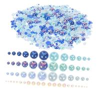 SHINEOFI Strass Demi-bille à Dos Plat En Résine 100 g Multi-tailles Ornement D'ongles Artisanal Autocollants Diy Nail Art Pour Manucure Et Décoration Visage