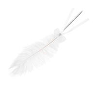 SHINEOFI Stylo à Plume Élégant pour Mariage Plume de Signature Vintage pour Invités Stylo Créatif Blanc avec Design Romantique pour Événements Spéciaux