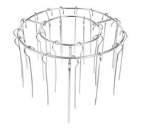 SHINEOFI Support à Brochettes pour Friteuse à Air en Acier Inoxydable Grille de Barbecue avec 24 Brochettes Réutilisables Ensemble pour Kebab Poulet Légumes - Accessoires Polyvalents