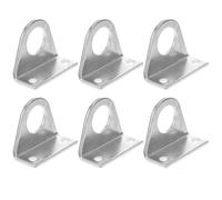 SHINEOFI Support à Chape pour Vérin Pneumatique en Acier Inoxydable, 3 Paires de Supports de Montage 2 Trous de Fixation, Compatible Installation Industrielle, Haute Résistance