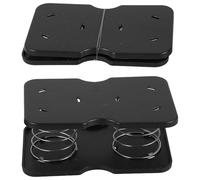 SHINEOFI Support à Ressort pour Boîte à Mouchoirs en Plastique et Acier Inoxydable 2 Pièces Mécanisme de Levage Automatique Accessoire Intérieur pour Maison Restaurant et Salle de Bain