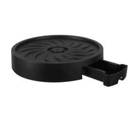 SHINEOFI Support à roulettes pour Plantes d'Intérieur et Extérieur 26 CM Plateau Mobile avec Bac de Récupération d'eau Amovible Noir 4 Roues Porte-Pots Stable et Aéré pour Jardinières