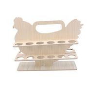 SHINEOFI Support à Œufs en Bois Empilable Casier à Œufs Pratique Cuisine 2 Design Rangement Créatif