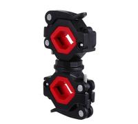 SHINEOFI Support de Lampe de Vélo et Fer Rouge en ABS Rotatif à 360° | Diamètre Réglable, Installation Rapide, pour Conduite Nocturne et Usage Professionnel