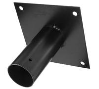 SHINEOFI Support de Poteau en Fer Robuste Revêtement en Poudre Base de Fixation pour Poteau de Clôture et Terrasse Cache-Poteau Ancrage Sécurisé pour Poteaux en Bois 1 Pièce