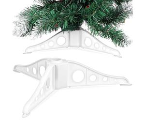SHINEOFI Support de Sapin de Noël en Plastique Structure Triangulaire Stable, Pied à Trois Pieds pour Décoration Festive de Table et Scène de Noël