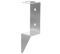 SHINEOFI Support de Tableau de Bord en Acier Inoxydable Argenté Installation Simple et Piquet Stable pour Pluviomètre Extérieur Décoratif pour Observations Météorologiques
