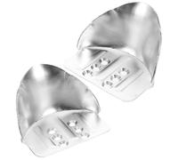 SHINEOFI Support de Talon D'échasse en Métal, Pièces de Rechange pour Échasses, Alliage D'aluminium, Argenté, Stabilité Renforcée, Ajustement Sécurisé, pour Échasses de Cloison Sèche