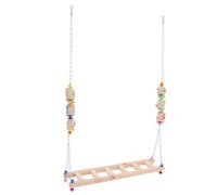 SHINEOFI Support en Bois Balançoire Échelle Compacte pour Poulailler Accessoires Animaux De Compagnie Poulets Oiseaux Perchés