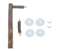 SHINEOFI Support en Bois pour Oiseaux U de Perchoir, Cadre de Vie Solide, Grand Format, pour Cage à Oiseaux et Perroquets, Accessoire Polyvalent pour Petits et Moyens Perroquets