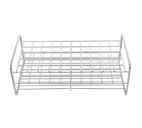 SHINEOFI Support Éprouvette Acier Inoxydable Robuste pour Laboratoire Support Tube Léger et Portoir Pratique pour Tubes Essai Rangement Facile et Transportable