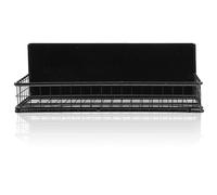 SHINEOFI Support Magnétique pour Épices Noir Petit Balconnet de Porte de Congélateur Étagère à Épices Suspendue pour Organisation Cuisine et Rangement Magnétique Réfrigérateur Cuisine