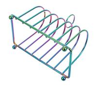 SHINEOFI Support Multifonction Acier Inoxydable pour Toast Porte-tranches Organiseur Cuisine et Étagère pour Accès Facile et Design Polyvalent