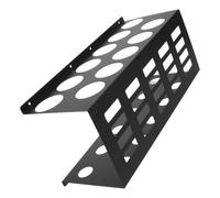 SHINEOFI Support Mural en Fer Noir pour Tubes de Mastic et Adhésif, Montage Facile Accessoires Inclus, Accès Rapide, pour Garage et Chantier