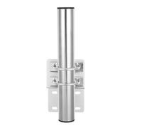 SHINEOFI Support Mural pour Tuyaux d'eau en Fer Argenté, Fixation Stable pour Antenne Extérieure et Stations Météorologiques, pour Installation sur Toit