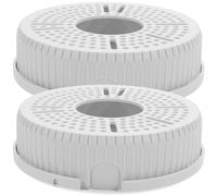 SHINEOFI Support Plafond Plastique 2 Pcs pour Caméras de Sécurité Extérieures, Boîtier de Jonction Gestion Câbles Intégrée, Montage Mural et Plafond pour Moniteur Bébé et Routeur - Usage