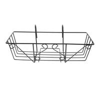 SHINEOFI Support pour Jardinière Suspendue en Fer Noir Étagère à Fleurs Carrée Robuste pour Balcon Support Métallique pour Pot de Fleurs Cuisine Jardin et Espace Extérieur Design Pratique