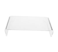 SHINEOFI Support Rehausseur Clavier Transparent en Acrylique Anti-Pont pour Bureau, Protection Clavier Anti-Chat, Étagère Rangement Multifonction, Dimensions 45x20x10 Cm