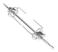 SHINEOFI Support Rôtissoire Poulet Acier Inoxydable Fourche à Viande BBQ pour Four et Barbecue Accessoire Tourne Broche Ustensile pour Rôtir Poulet Rôti Cuisson Uniforme et Pratique