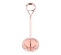 SHINEOFI Support Simple en Acier Inoxydable pour Cartes de Table, Rond | Base Ronde Stable, Maintient Mémos et Cartes D’ordre, Usage Mariage ou Shower, Style Sobre
