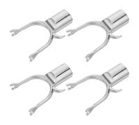 SHINEOFI Support stabilisateur d'arbre en Alliage d'aluminium 4 pièces, Dispositif de redressement et Maintien des Branches pour verger et Paysage décoratif extérieur, 22mm,
