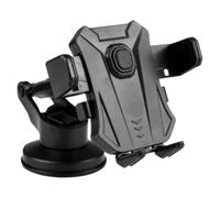SHINEOFI Support Téléphone Voiture Ventouse et Clip Aération Ajustable pour GPS et Dash Cam Fixation Stable pour Smartphones de Différentes Noir