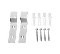 SHINEOFI Supports Muraux pour Urinoir en Acier Inoxydable, Crochets Fixes Universels, Lot de 2 Sets de Pièces Vis et Outils en Plastique, Installation Murale pour Urinoirs Céramiques,