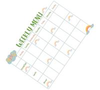 SHINEOFI Tableau Blanc Adhésif pour Réfrigérateur, Planificateur de Repas Hebdomadaire en Pvc, Robuste et Finition Soignée, pour Écrire des Notes et Organiser les Menus