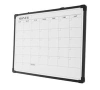 SHINEOFI Tableau Blanc Magnétique Suspendu Double Face 40x30 Cm en Plastique et Fer, Calendrier Hebdomadaire Effaçable pour Planification et Organisation Maison Bureau