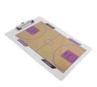 SHINEOFI Tableau de Basketball Double Face pour Entraîneur en PVC | Demi-terrain Étendu et Plein Terrain, Suivi des Statistiques des Joueurs, Format Clipboard