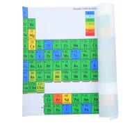 SHINEOFI Tableau Périodique Des Éléments 40x60 Cm Plastifié Imperméable Solide Pour Salle De Classe Et Chambre D'garçon Et Filles Support Pédagogique Scientifique