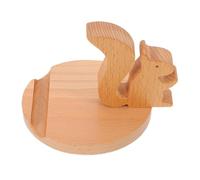 SHINEOFI Tablet Stand pour Le Bureau Support De Téléphone De Bureau en Bois Massif Support Téléphone Khaki