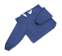 SHINEOFI Tablier Imperméable à Manches Longues avec Poche Résistant à Lhuile Tablier de Travail Polyvalent pour Cuisine Jardinage et Ménage Coupe Ample et Tissu Respirant Couleur Bleu
