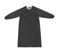 SHINEOFI Tablier Imperméable Et Résistant à L'huile à Manches Longues, avec Poches, Unisexe, Gris, Idéal pour La Cuisine, Le Nettoyage Et La Peinture.