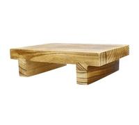 SHINEOFI Tabouret Bas en Bois Kaki, Repose-Pieds de Chevet Léger | Usage Maison et Bureau, Facile à Transporter, Confort D’assise, Aide à Réduire la Pression