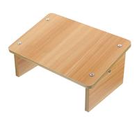 SHINEOFI Tabouret Bois Naturel Marchepied Anti-dérapant pour Bureau et Maison Chaise Repos Ergonomique pour Adulte Soutien Postural Confortable