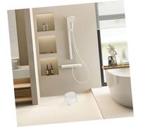 SHINEOFI Tabouret de Salle de Bain Transparent Antidérapant Siège de Polyvalent et Ergonomique pour Adultes Design Simple et Sécurisé pour Maison