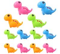 SHINEOFI Taille-Crayons Manuel Dessin Animé de Dinosaure 12 Pièces Couleur Mixte Outil pour Tailler les Crayons Scolaires Portable et Léger Fournitures Scolaires pour Garçon et Filles