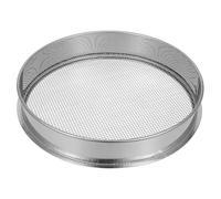 SHINEOFI Tamis à Sol Inoxydable 30 Cm pour Jardinage et Compostage - Passoire Ronde à Mailles Fines, Tamis à Gravier et Sable Portable pour Analyse Précise du Sol et Tri des Pierres